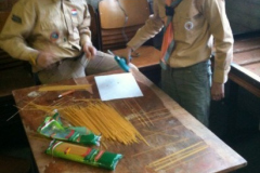 Spaghettibrug bouwen 